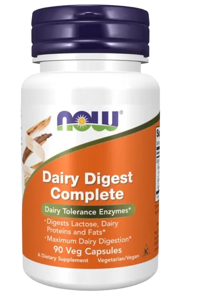 Now Foods Dairy Digest Complete – Suporte Enzimático para a Digestão de ...