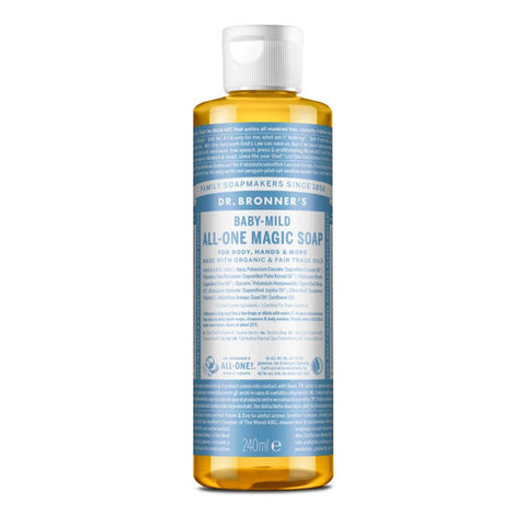Dr Bronner's Sabonete Líquido Bebé Sem Aroma 240ml Viva Cosmética