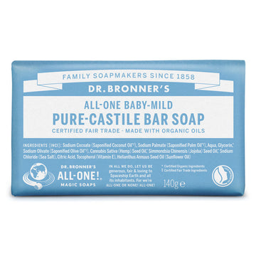 Dr Bronner's Sabonete Sólido Biológico Bebé (sem aroma) 140g Viva Cosmética