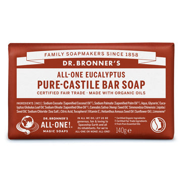 Dr Bronner's Sabonete Sólido Biológico Eucalipto 140g Viva Cosmética