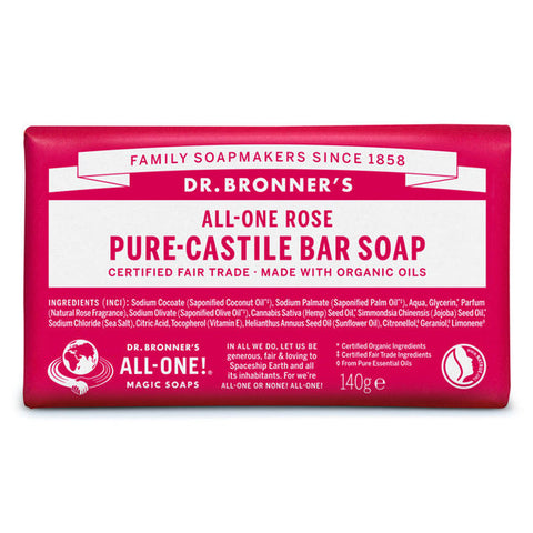 Dr Bronner's Sabonete Sólido Biológico Rosa 140g Viva Cosmética