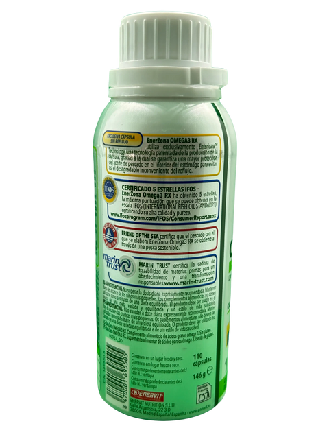 Enerzona Ómega 3 RX 1000mg 110 cápsulas - Viva Saudável