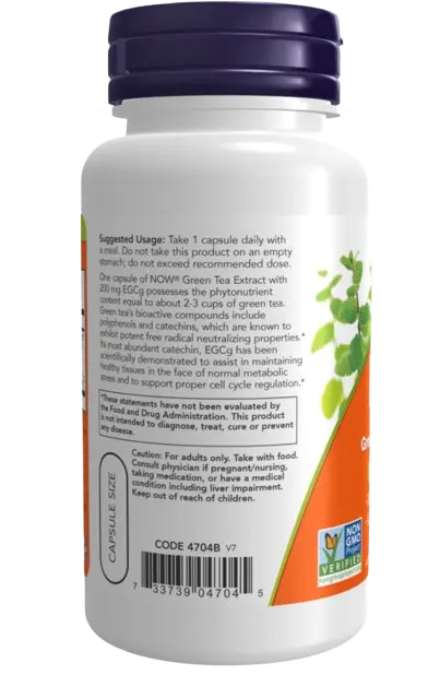 Extracto De Chá Verde: EGCG 400 mg 90 Caps Now NOW