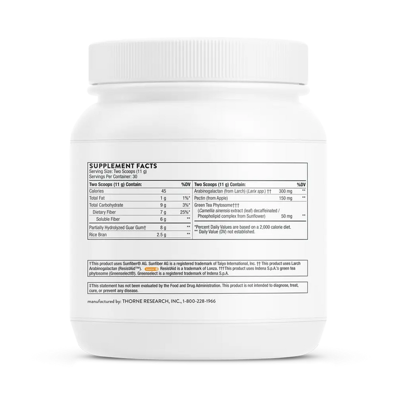Fibermed Thorne 330g - Viva Saudável