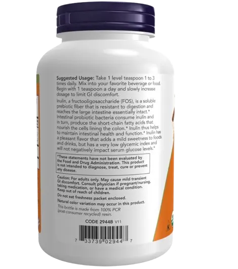Inulin  Pó Pure 227gr Now NOW