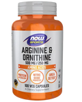 L-Arginina / Ornitina 500mg/250mg 100 Caps Now Sports NOW