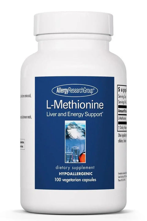 L-Methionine 100 VCaps Allergy Research Group - Viva Saudável