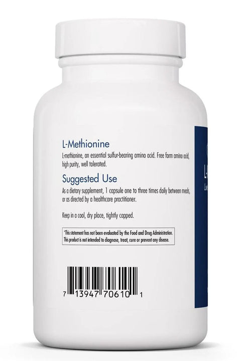 L-Methionine 100 VCaps Allergy Research Group - Viva Saudável