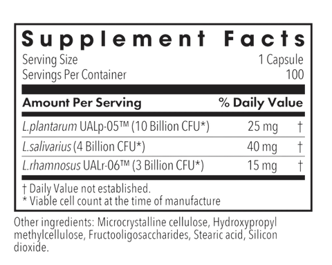Lactobacillus Planatrum 100 Caps Allergy Research Group Allergy Research