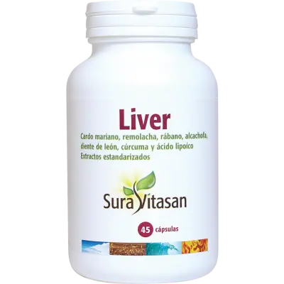 Liver 45 Cap Suravitasan - Viva Saudável
