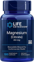 Magnesium Citrate 100 caps Life  Extension Life Extension