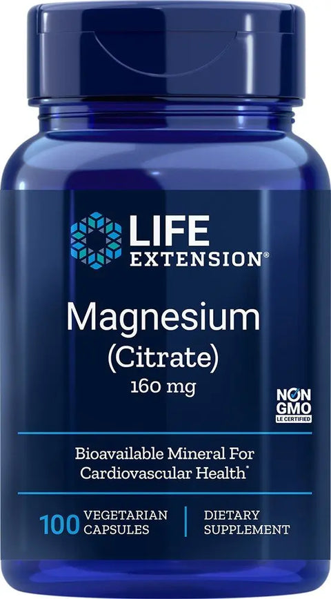 Magnesium Citrate 100 caps Life  Extension Life Extension