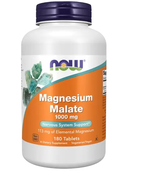 Magnesium Malate 1000mg 180comp Now NOW