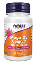 Mega D3 & MK-7 60 Caps Now NOW