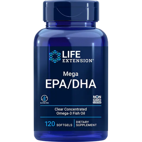 Mega EPA/DHA, EU 120 Caps Lifextension - Viva Saudável