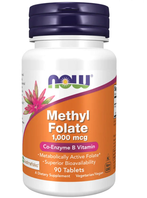 Methyl Folate 1,000 mcg 90 Tablets Now NOW