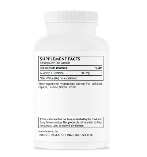 NAC N-Acetylcysteine 90 Caps Thorne Thorne Research
