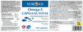 Rótulo das NORSAN Ómega-3 Cápsulas TOTAL com composição, ingredientes e modo de uso