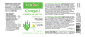 Rótulo das NORSAN Ómega-3 Cápsulas VEGAN com composição, ingredientes e modo de uso