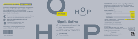 Nigella Sativa Óleo de Cominho Preto 120 Cápsulas HOP Biologics