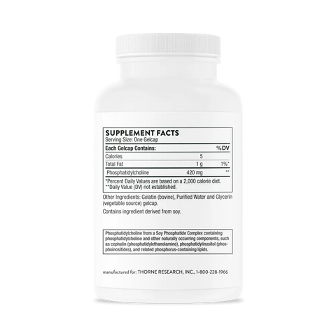 Phosphatidyl Choline 60 Caps Thorne Research - Viva Saudável