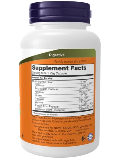 Plant  Enzymes120caps  Now NOW
