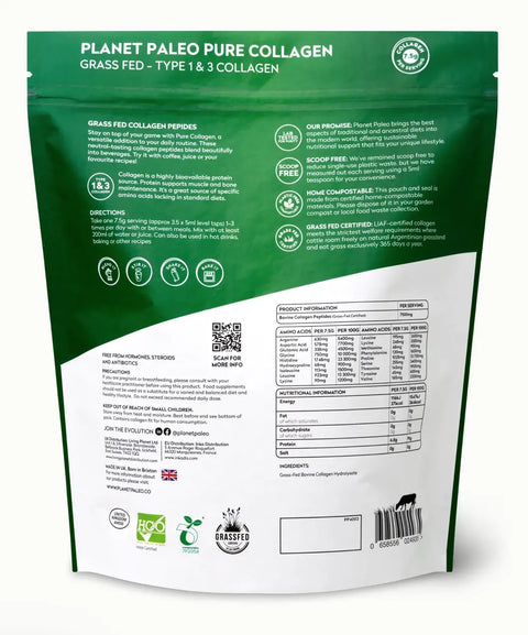 Pure Collagen 225 gr. Planet Paleo - Viva Saudável