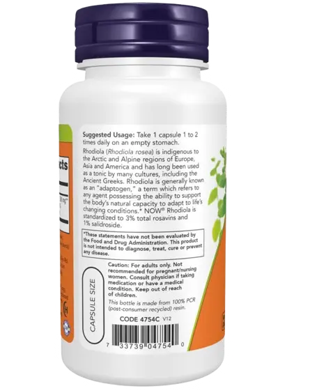Rhodiola 500 mg 60 Caps Now NOW