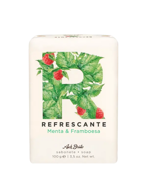 Sabonete Refrescante Menta e Framboesa Ach Brito 100GR Ach Brito