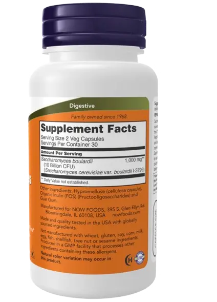 Saccharomyces Boularddi 60caps Now - Viva Saudável