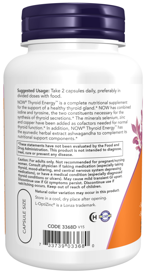 Thyroid Energy 90 Vcaps Now - Viva Saudável