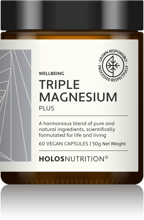 Triple Magnesium Plus 60 Caps Holos Nutrition - Viva Saudável