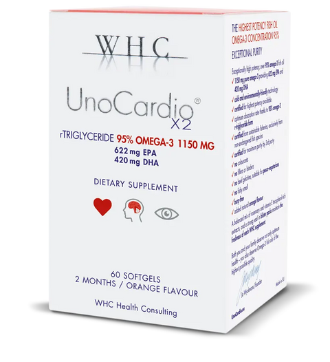 UnoCardio X2 – 1150 mg Ómega 3 WHC - Viva Saudável
