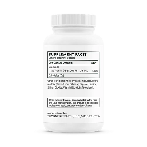 Vitamina D-1000 90 caps Thorne Research Thorne Research