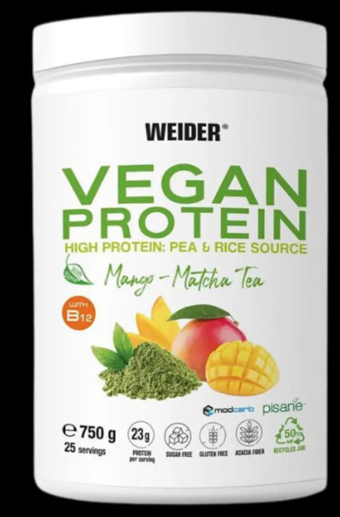 Weider Vegan Protein mango matcha 750gr. Weider