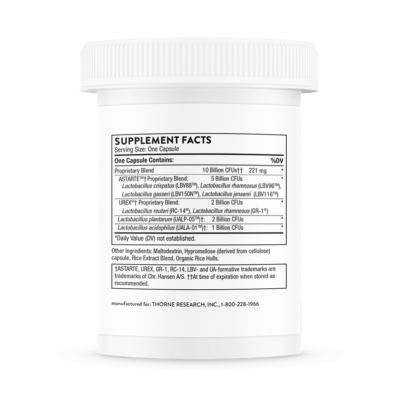 Women Daily Probiotic 30 Caps Thorne - Viva Saudável