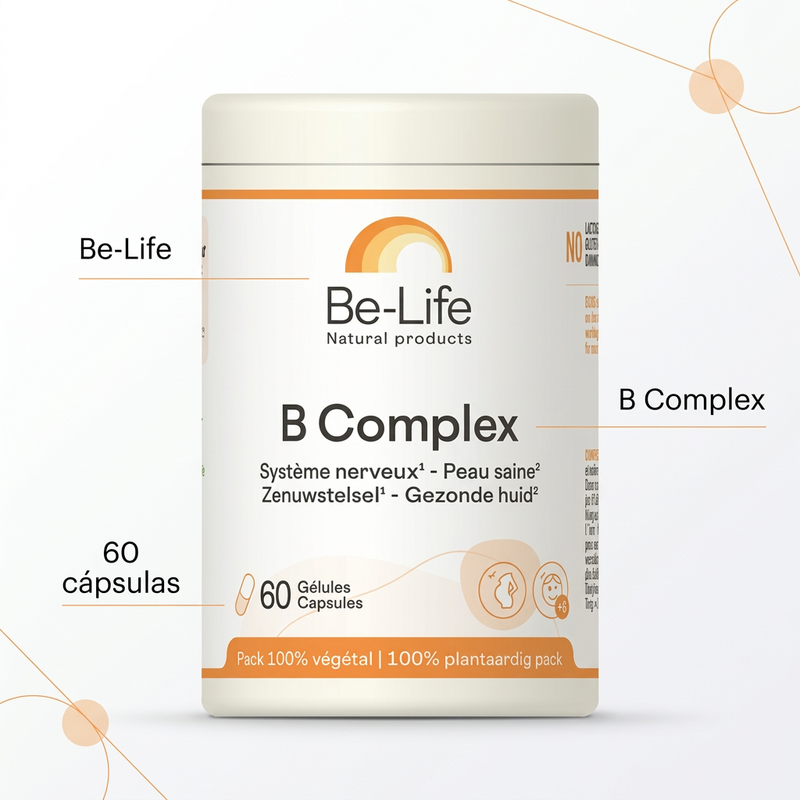 B Complex Be-Life com destaques informativos