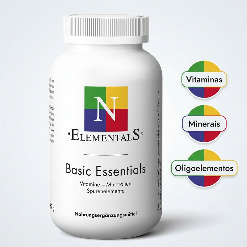 Basic Essentials N Elementals com destaques informativos