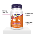 Biotina NOW com destaques informativos