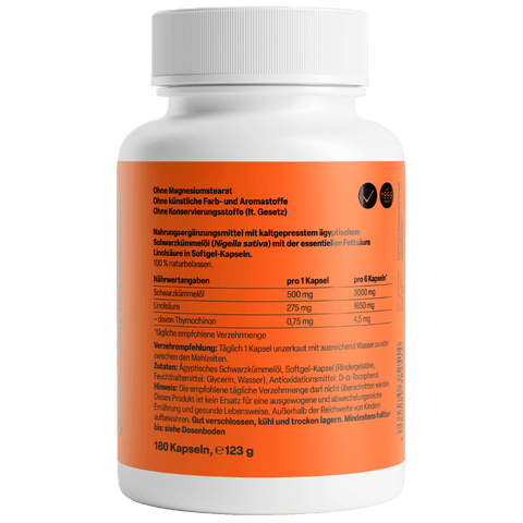 Cominho Preto (Egyptian Black Seed Oil) 500mg - Viva Saudável