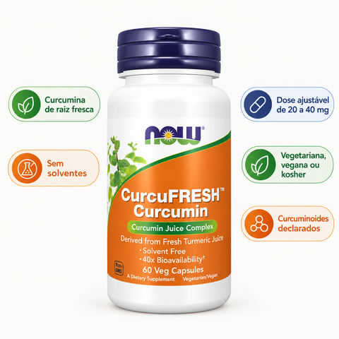 CurcuFRESH Curcumin NOW com badges