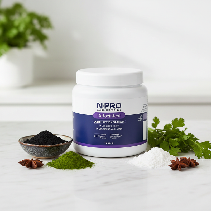 Detoxintest em pó N·PRO – embalagem numa rotina diária
