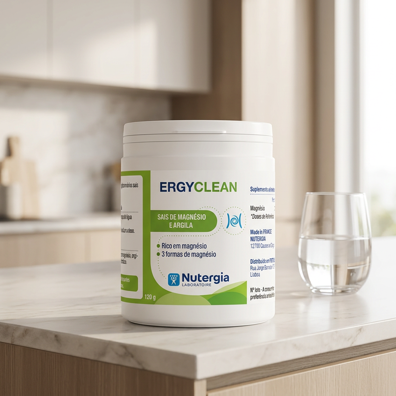 ErgyClean Nutergia numa bancada de cozinha