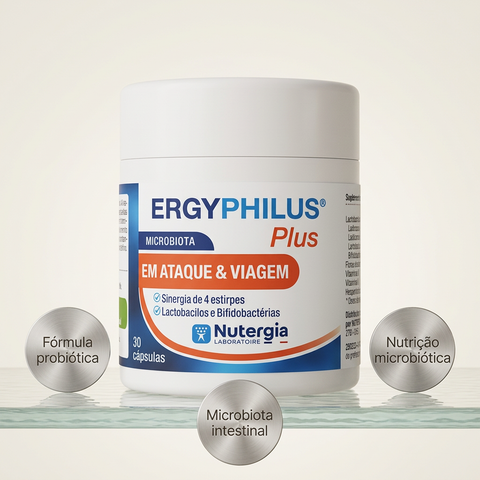 ERGYphilus Plus, fórmula probiótica e microbiota intestinal