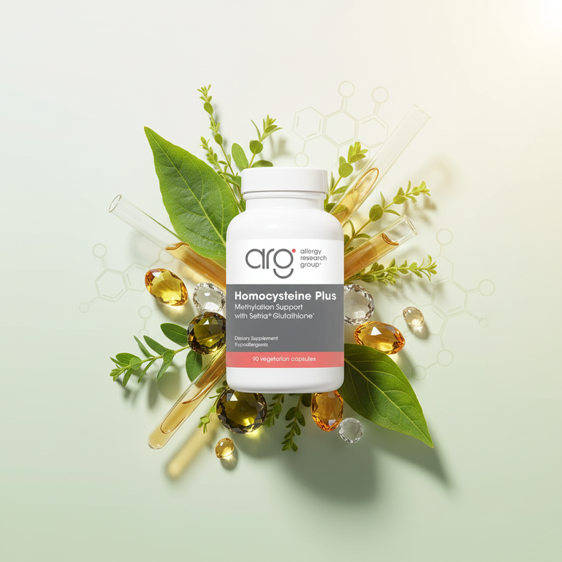 Homocysteine Plus Allergy Research Group – ilustração dos ingredientes