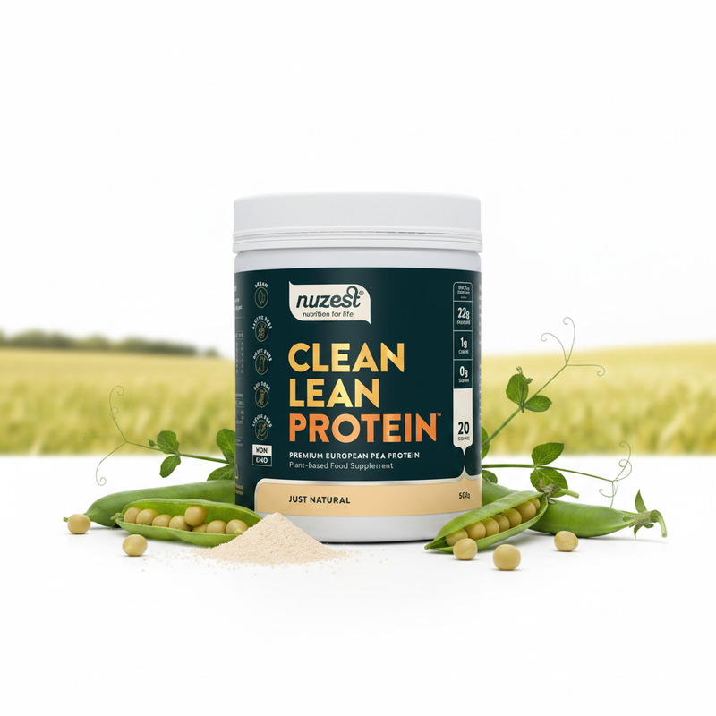 Clean Lean Protein Just Natural Nuzest – ilustração dos ingredientes