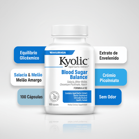 Kyolic Bood Sugar Balance 112 100 Caps - Viva Saudável