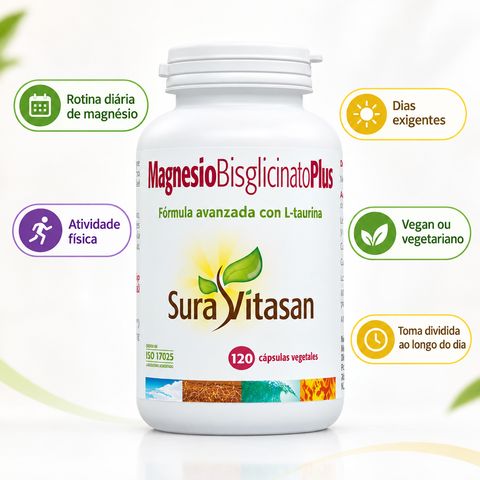 Magnésio Bisglicinato Plus com badges