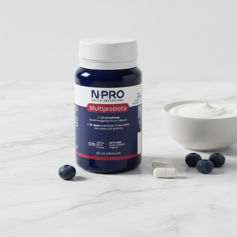 Multiprobiota N·PRO – embalagem sobre mármore