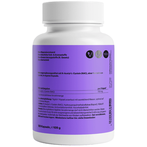 NAC (N-acetil L-Cisteína) 750mg - Viva Saudável